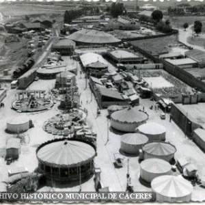Vista aérea del ferial en 1968