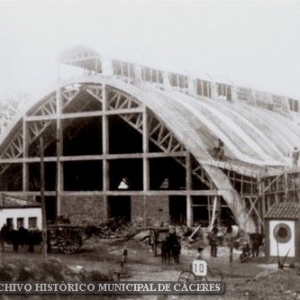 Construcción del embarcadero en 1957