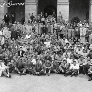 Grupo de Juventud de Acción Católica,en unos ejercicios espirituales del Padre José Luis Cotallo