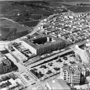 Vista aerea del Parque Calvo Sotelo y Hospital Provincial