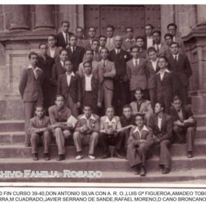 Profesores y alumnos de 1940