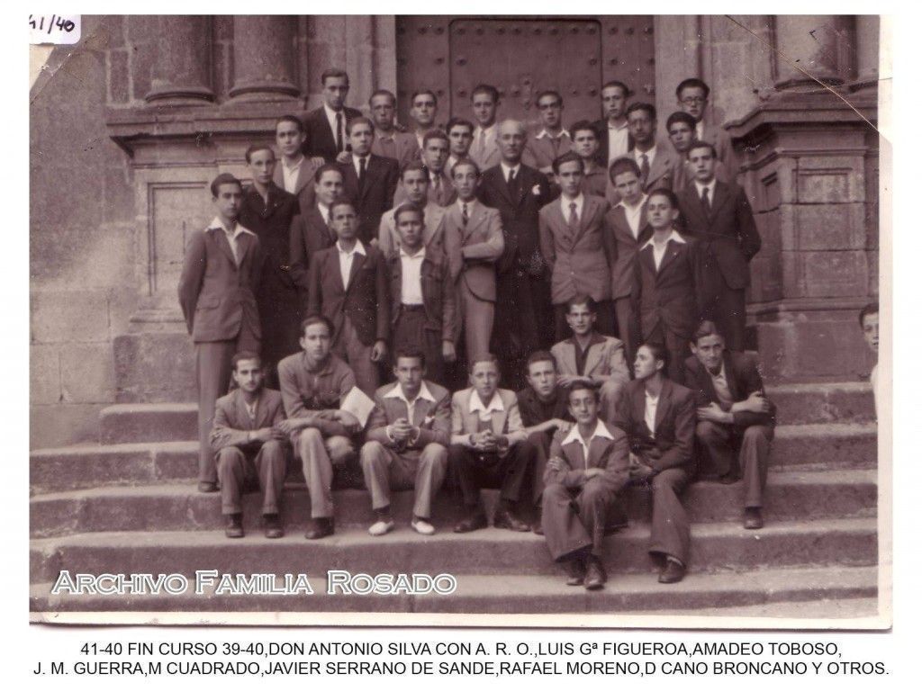 Profesores y alumnos 1940, I.E.S. «El Brocense»