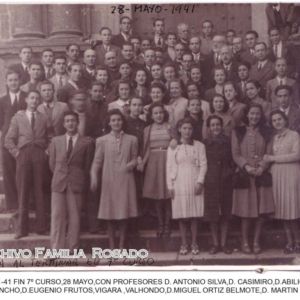 Profesores y alumnos de 1941