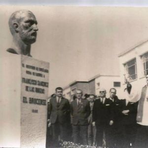 Inauguración del busto de Francisco Sánchez de Brozas "El Brocense"