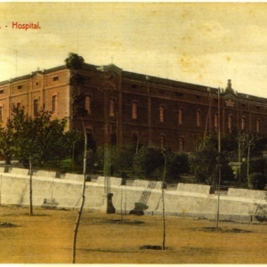Postal coloreada del Hospital Provincial