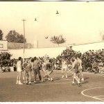 Partido de baloncesto entre el Cáceres CB y Guardia de Franco de Badajoz