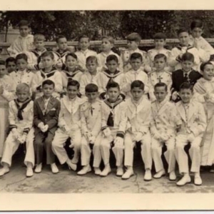 Primera comunión de alumnos del Colegio San Antonio. Año 1957