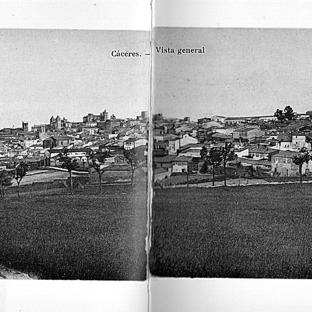 Vista General de Cáceres. Tomada desde la actual subida del cementerio