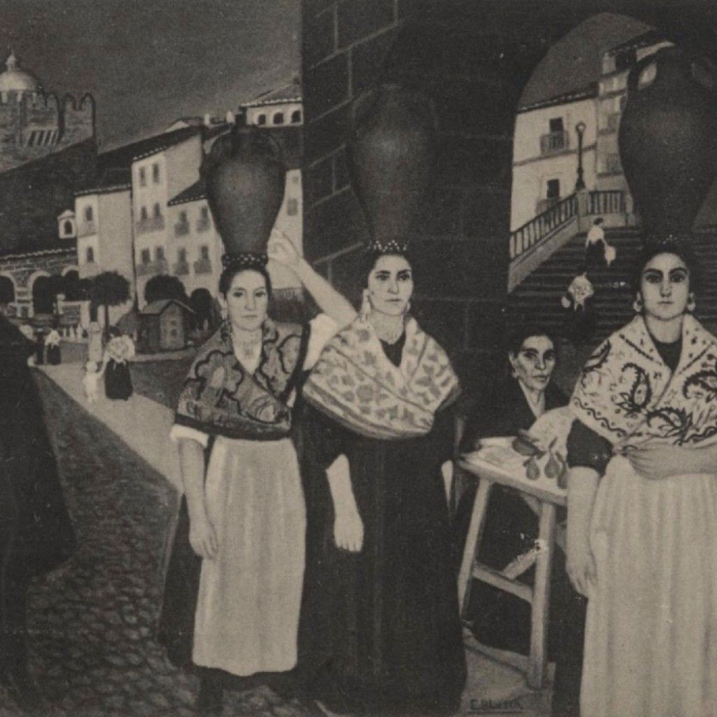 Postal de Aguadoras «Tipos Cacereños»