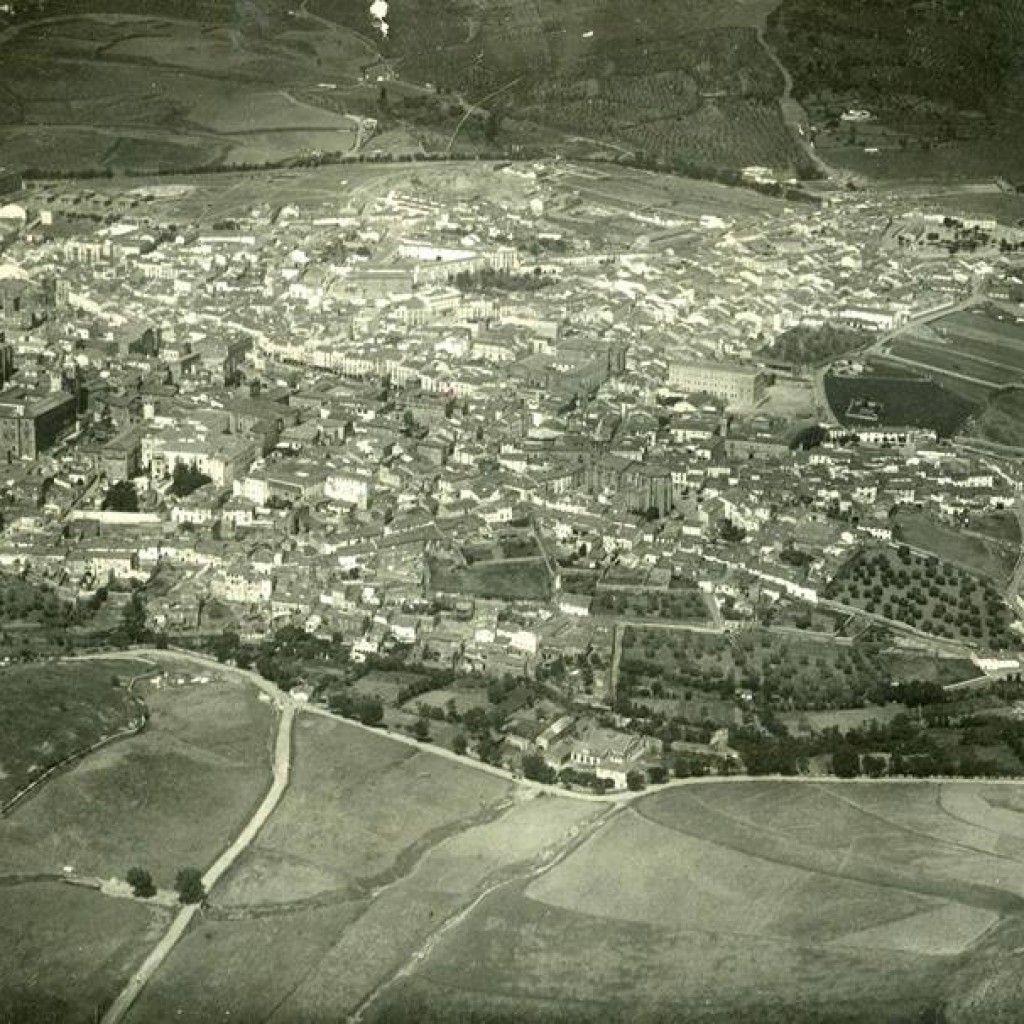 Vista aérea de Cáceres
