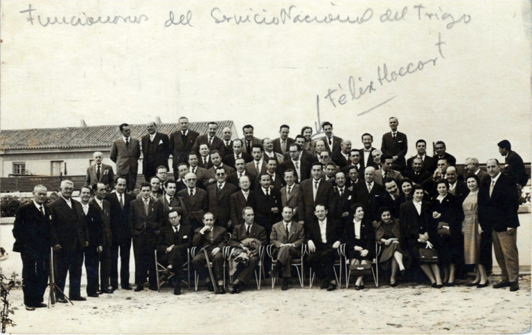 Reunión de funcionarios del servicio del trigo de Cáceres y la provincia