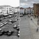 Plaza Mayor Cáceres Antes y después