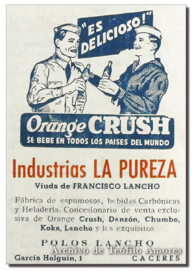 Cartel publicitario Industrias La Pureza