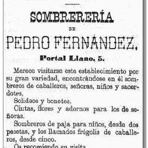 Sombrerería Pedro Fernández López