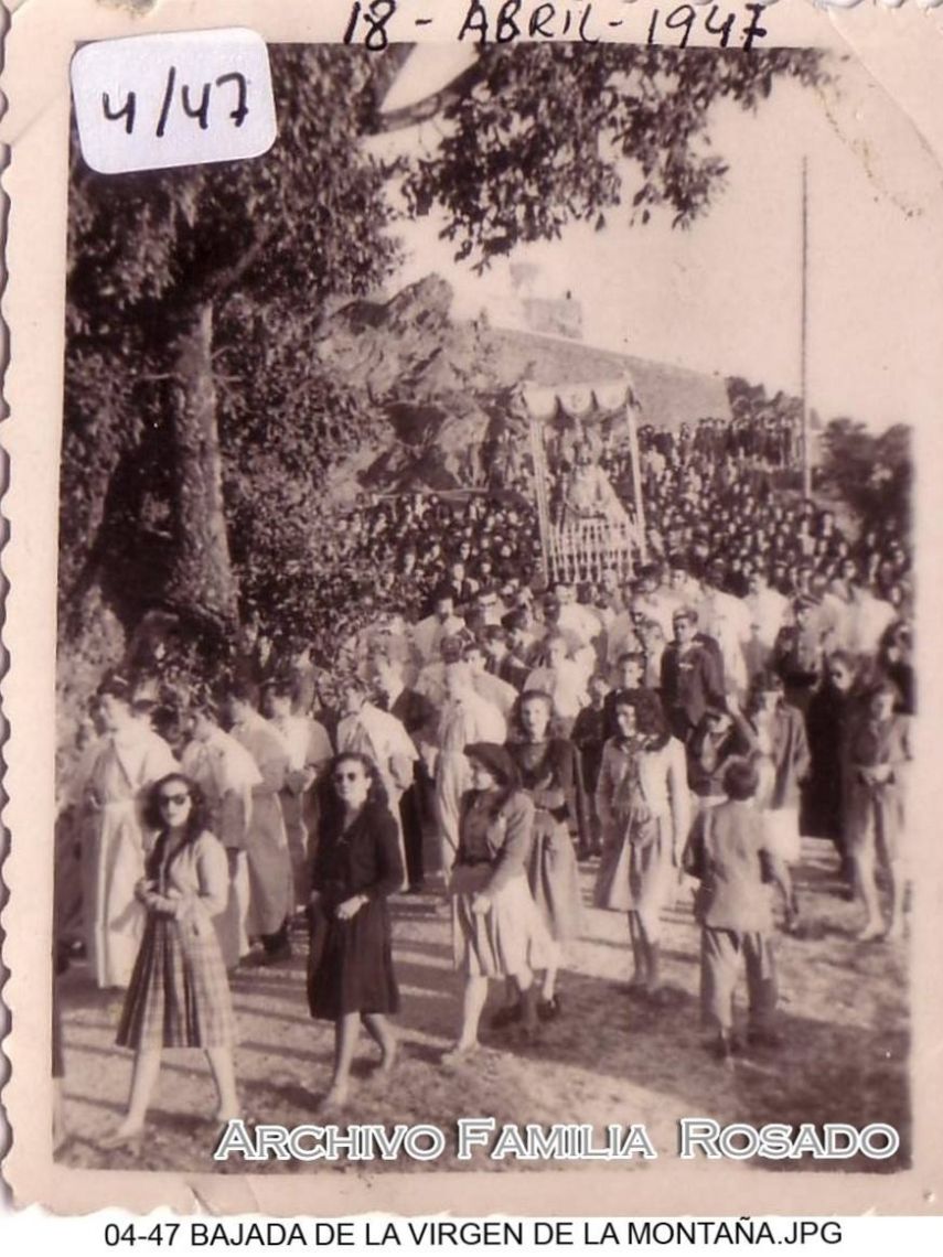 Bajada Virgen de la Montaña en 1947