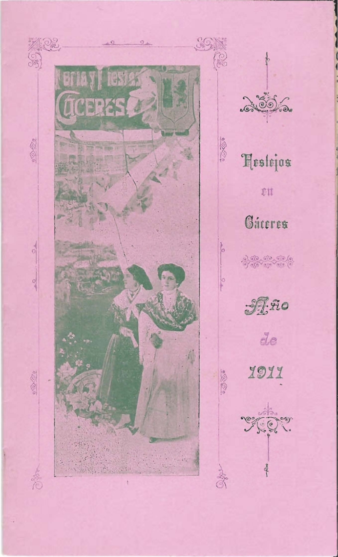 Programa Feria y Fiestas de Cáceres, mayo 1911