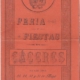 Programa feria Caceres 1913