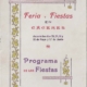 Programa feria Caceres 1916