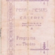 Programa feria Caceres 1917