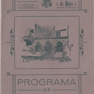 Programa feria Caceres 1922