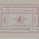 Programa feria Caceres 1926