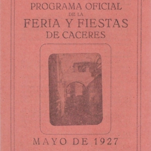 Programa feria Caceres 1927