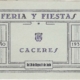 Programa feria Caceres 1931