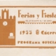 Programa feria Caceres 1933