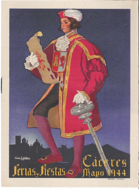 Programa feria Caceres 1944
