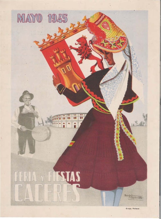 Programa feria Caceres 1945