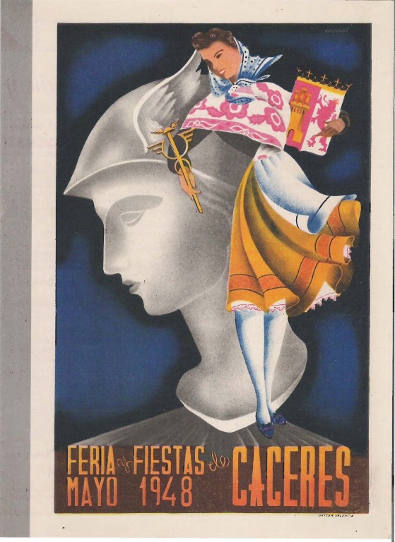 Programa Feria y Fiestas de Cáceres, mayo 1948