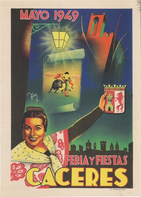 Programa Feria y Fiestas de Cáceres, mayo 1949