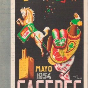 Programa feria Caceres 1953