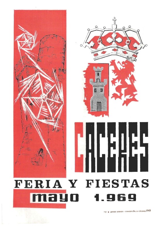 Programa Feria y Fiestas de Cáceres, mayo 1969