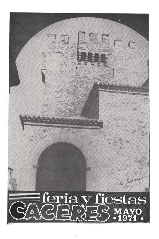 Programa Feria y Fiestas de Cáceres, mayo 1971