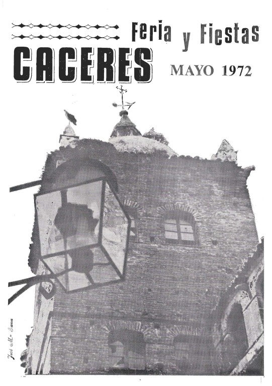 Programa Feria y Fiestas Cáceres, mayo 1972