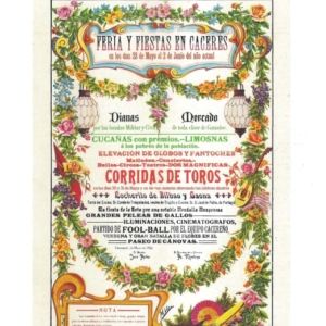 Programa Feria y Fiestas Cáceres, mayo 1973