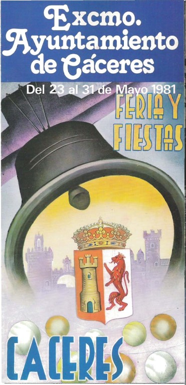 Programa Feria y Fiestas de Cáceres, mayo 1981
