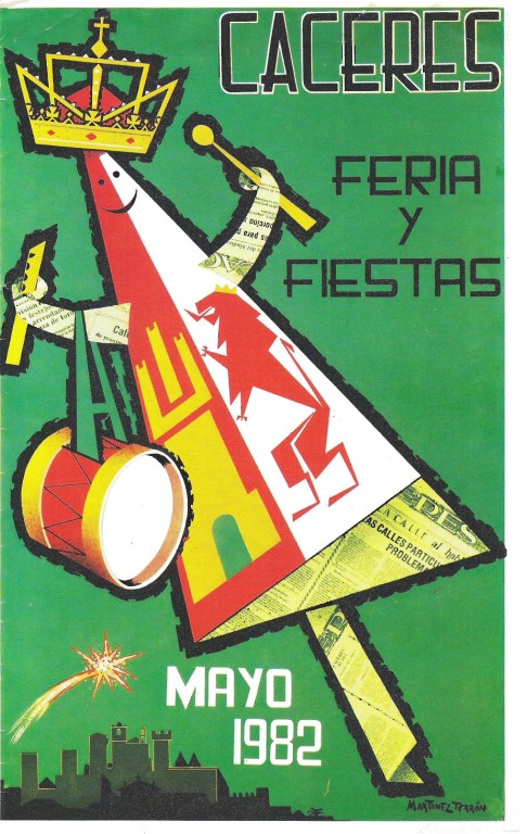 Programa Feria y Fiestas de Cáceres, mayo 1982