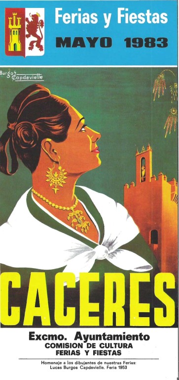 Programa Feria y Fiestas de Cáceres, mayo 1983