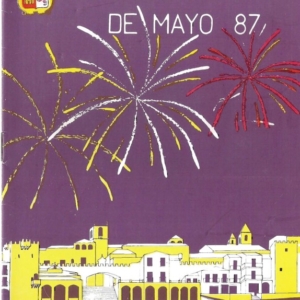 Programa Feria y Fiestas de Cáceres, mayo 1987