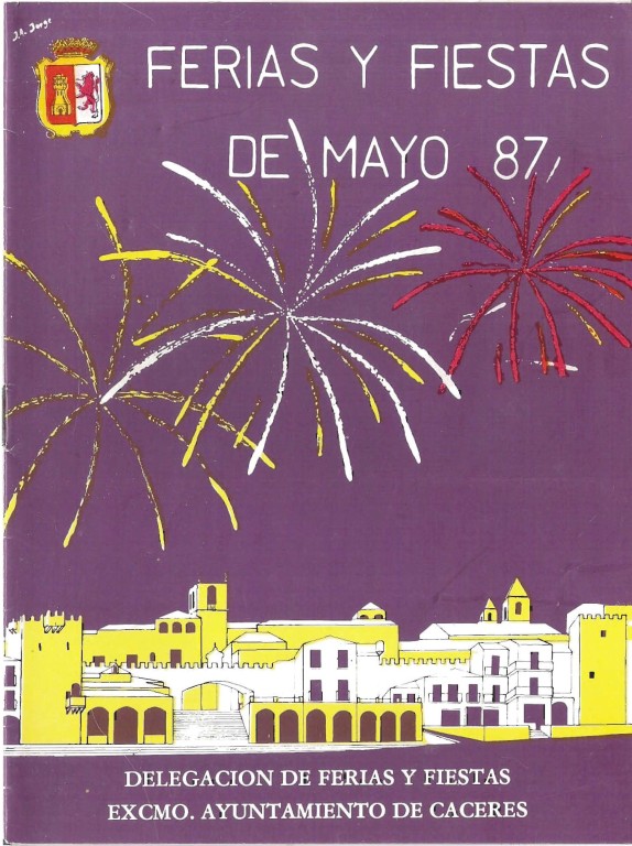 Programa Feria y Fiestas de Cáceres, mayo 1987