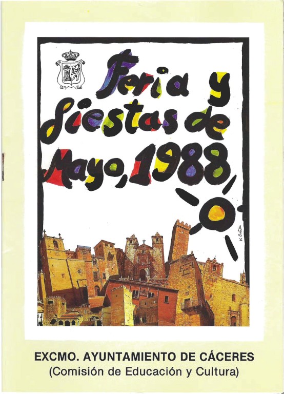 Programa Feria y Fiestas de Cáceres, mayo 1988
