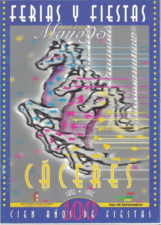 Programa Feria y Fiestas de Cáceres, mayo 1995