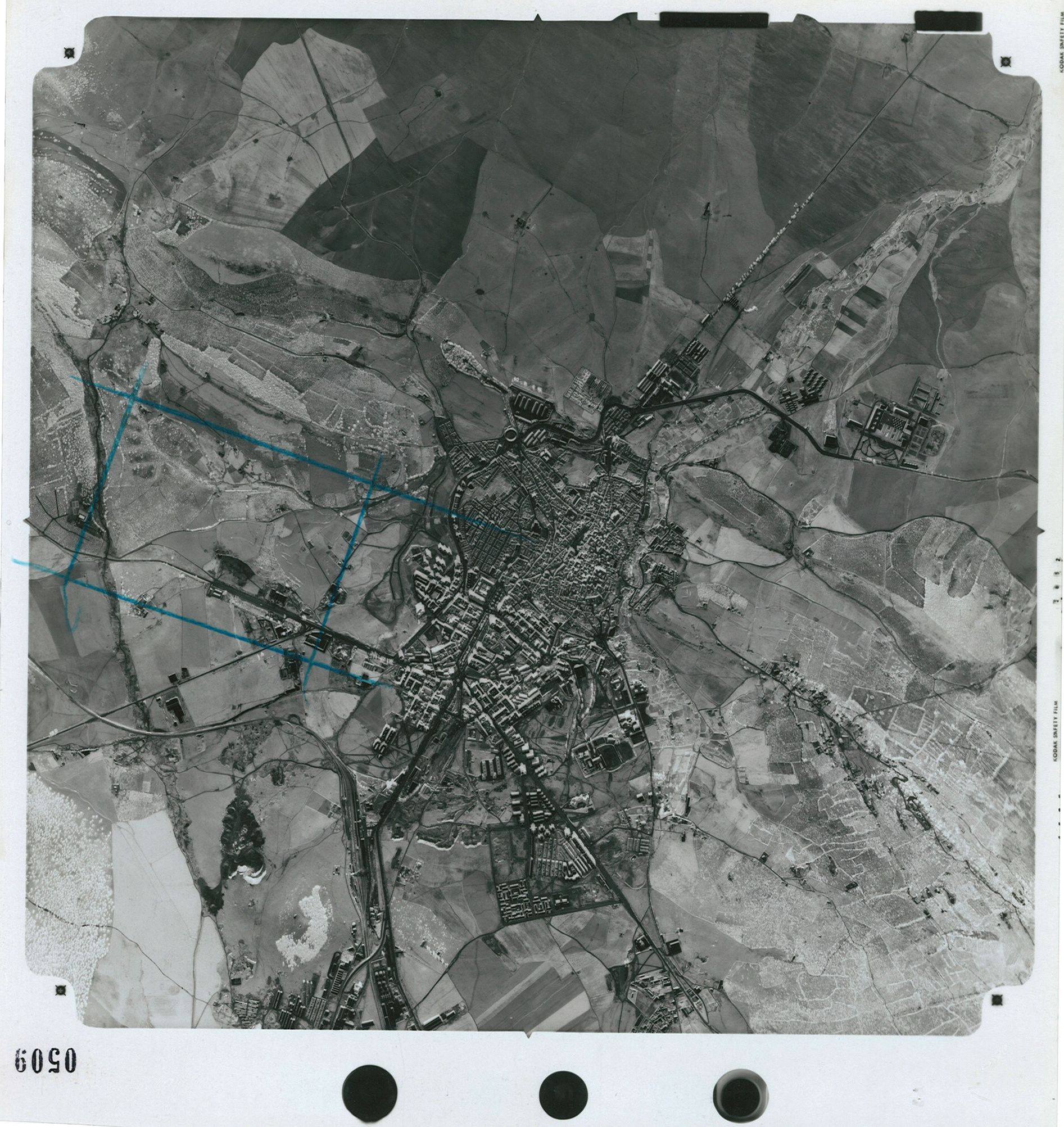 Fotografia aerea caceres 1975