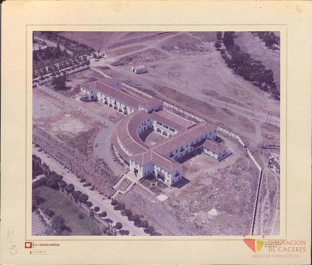 Vista aérea del Colegio Menor Donoso Cortés