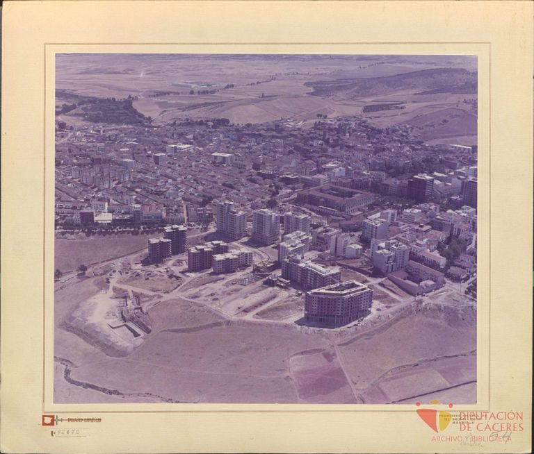 Vista aérea de La Madrila de Cáceres