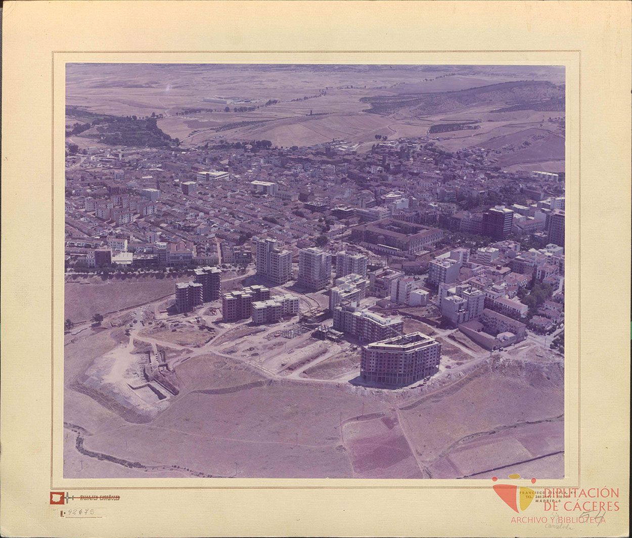 Vista aérea de La Madrila de Cáceres