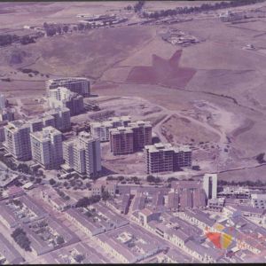 Vista aérea de La Madrila de Cáceres
