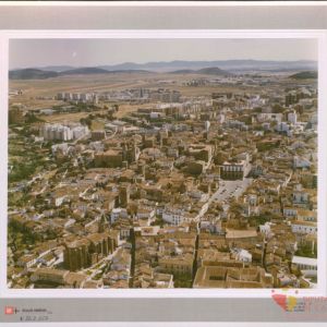 Vista aérea parcial de Cáceres